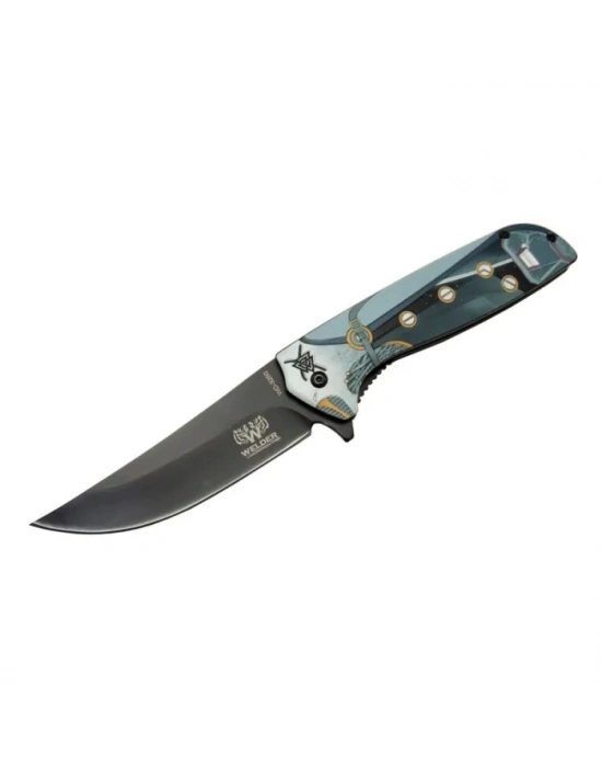 Hançer Çakı 22 Cm Yarı Otomatik , Kemerlikli