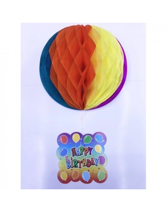 Happy Birthday Kağıt Süsü 55 cm