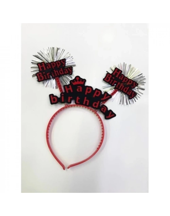 Happy Birthday Neon Renk Doğum Günü Tacı 12 Adet