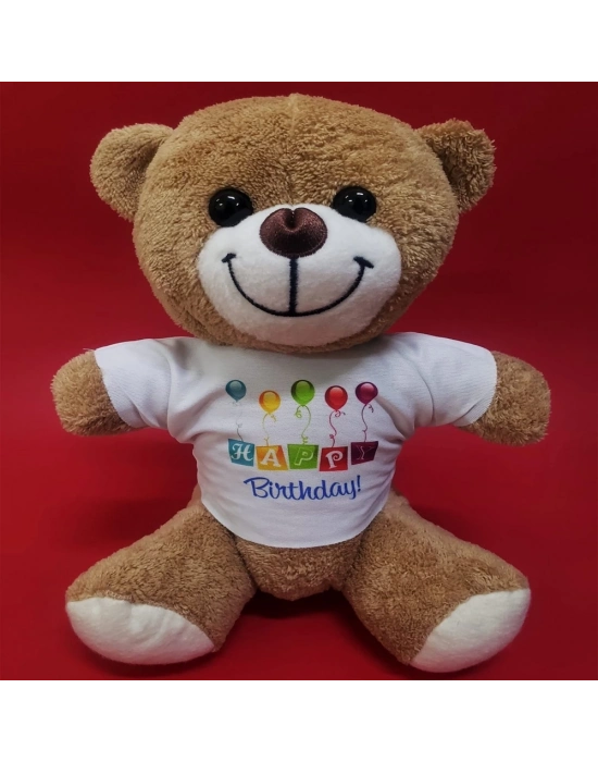 Happy Birthday Tişörtlü Ayıcık