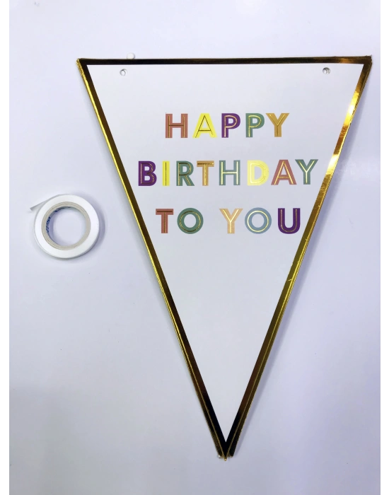 Happy Birthday To You Flama Bayrak Süs