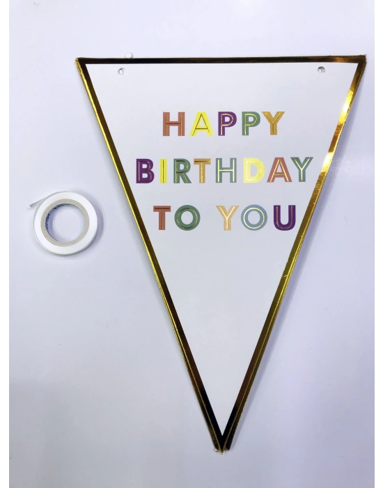 Happy Birthday To You Flama Bayrak Süs