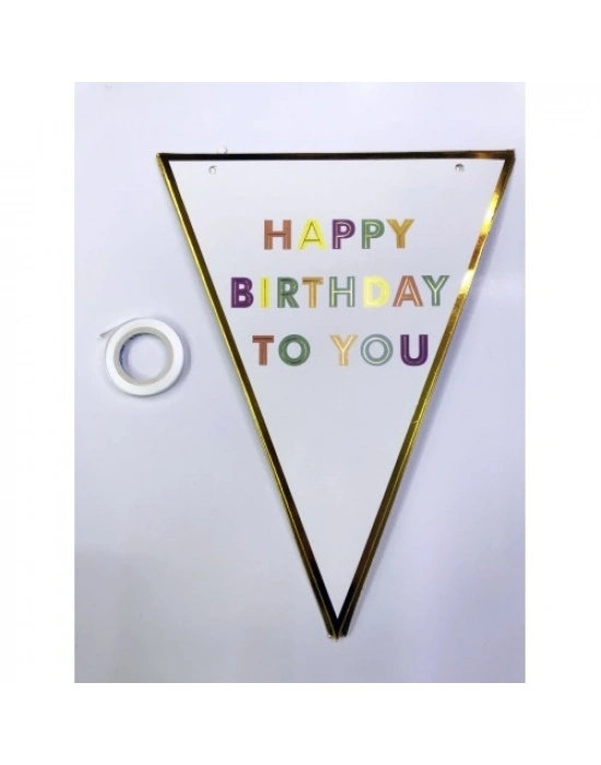 Happy Birthday To You Flama Bayrak Süsü
