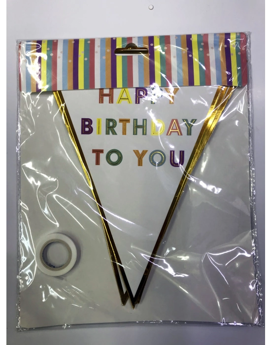 Happy Birthday To You Flama Bayrak Süsü