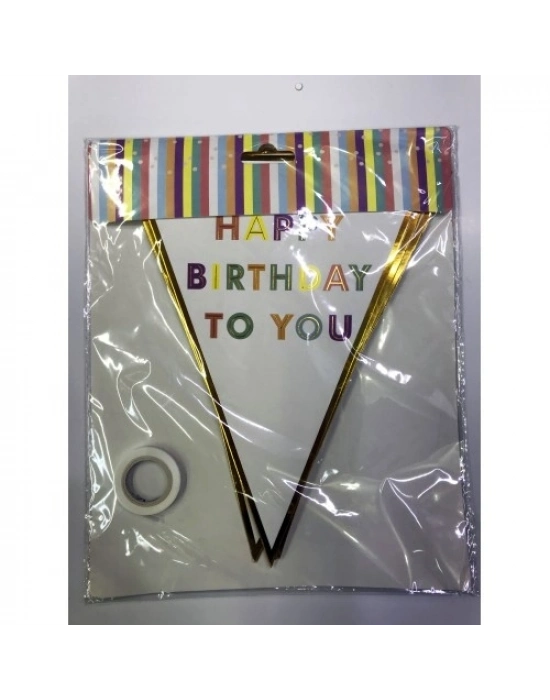 Happy Birthday To You Flama Bayrak Süsü