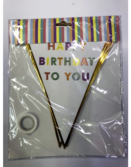 Happy Birthday To You Flama Bayrak Süsü