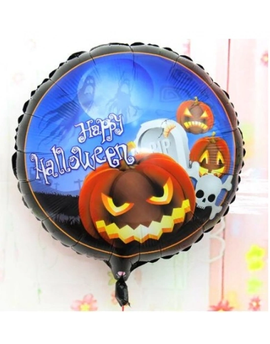 Happy Halloween Balkabağı Folyo Balon 18 İnç