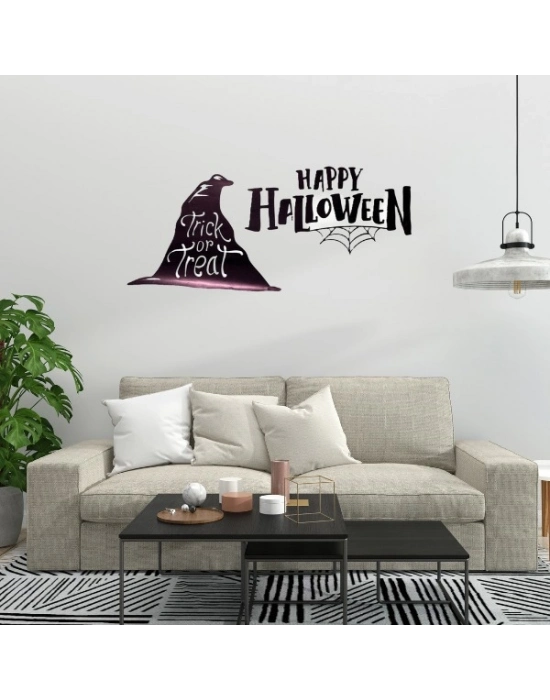 Happy Halloween Temalı Duvar Stickerı