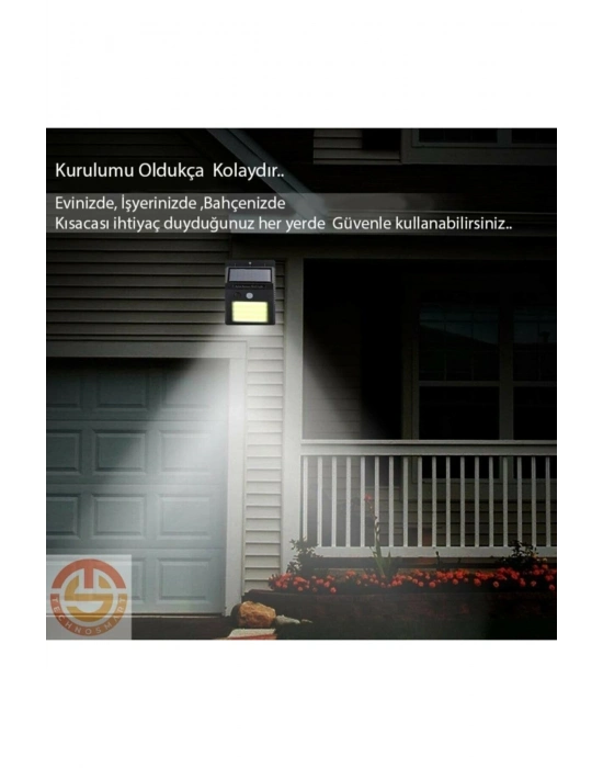 Hareket Sensörlü Solar 48 Led Bahçe Lambası