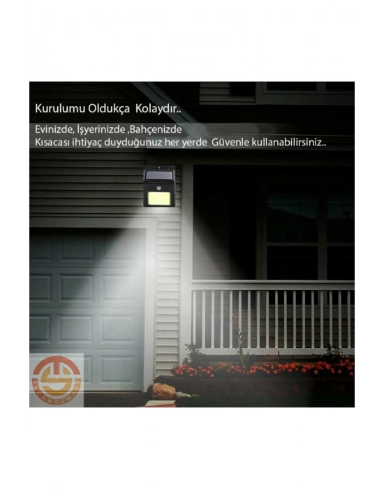 Hareket Sensörlü Solar 48 Led Bahçe Lambası
