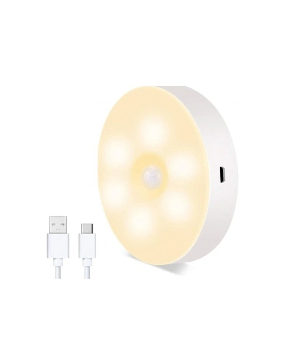 Hareket Sensörlü Usb Şarjlı Led Işık Lamba