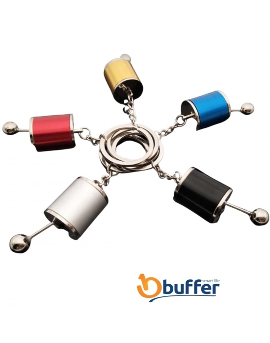 ®  Hareketli Araba Vites Anahtarlık Altı Hız Manuel Vites Dişli Shifter Topuzu Metal Anahtarlık