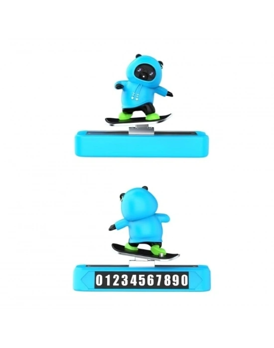 Hareketli Kayan Figür Kaykay Numaratör Oto Araç Kaykay Numaratör Torpido Üstü Numaralık