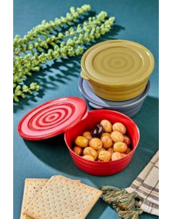 Harmony Kapaklı Yonca Kase 3lü Royaleks-HT-002