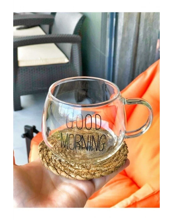 Hasır Bardak Altlığı 6 Adet