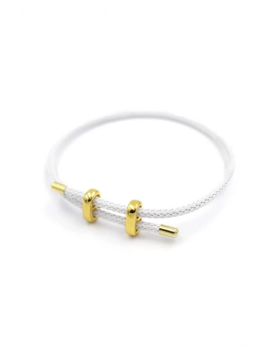 Hasır Bileklik - Beyaz