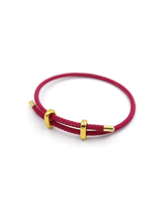 Hasır Bileklik - Fuşya