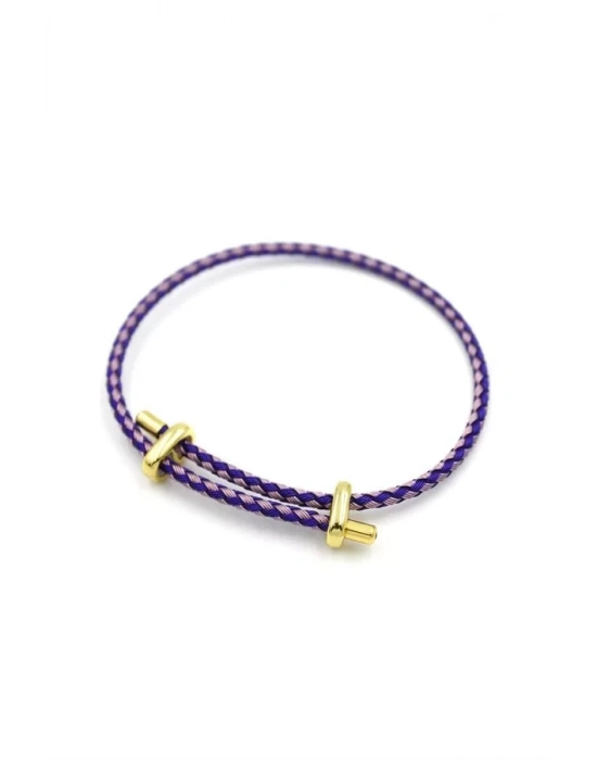 Hasır Bileklik - Mor