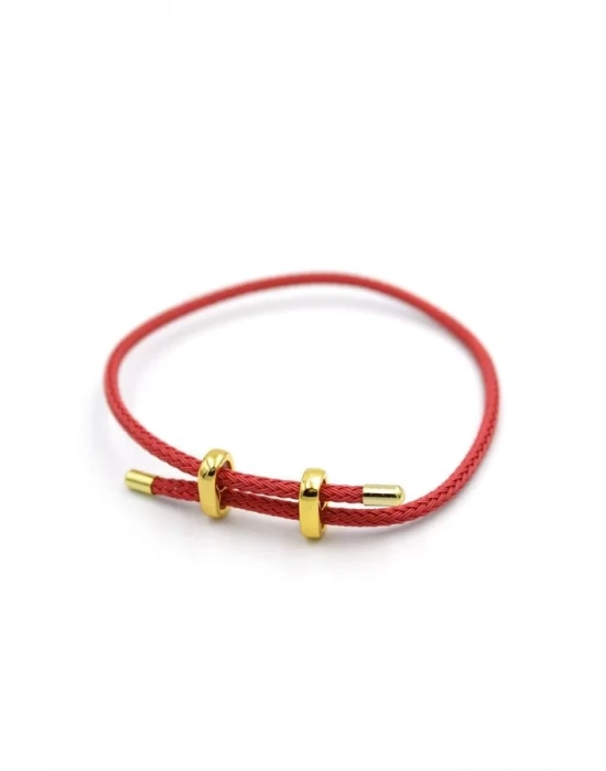 Hasır Bileklik - Nar Çiçeği