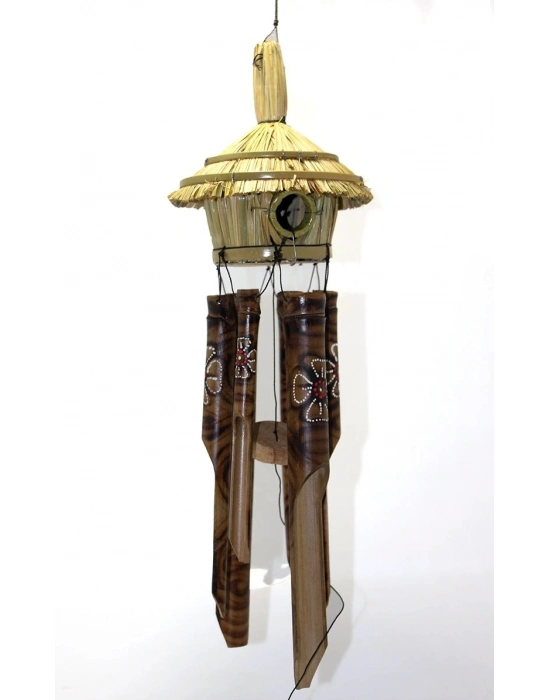 Hasır Kuş Yuvalı Bambu Çan 3dıarta-13