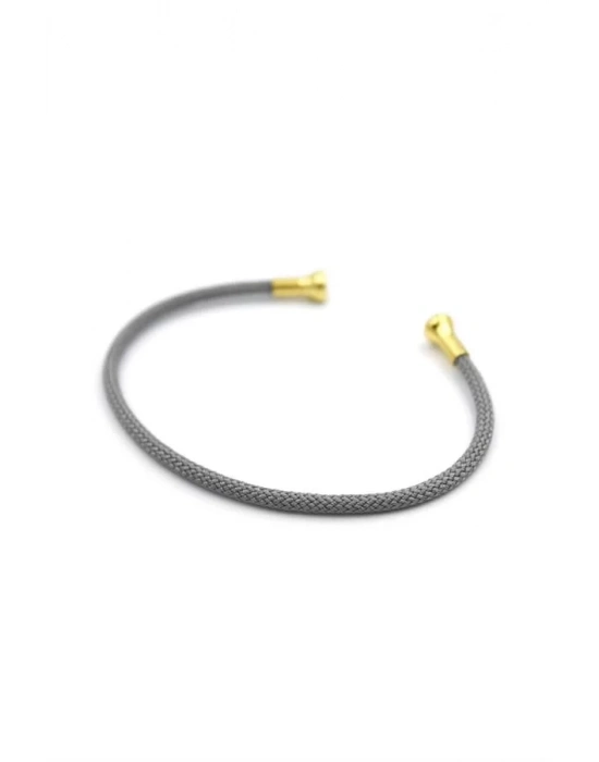 Hasır Pndr Bileklik - Gri