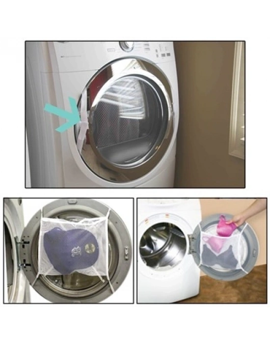 Hassas Çamaşır - Ayakkabı Yıkama Filesi Kapak Bağlamalı 35 X 20 Cm