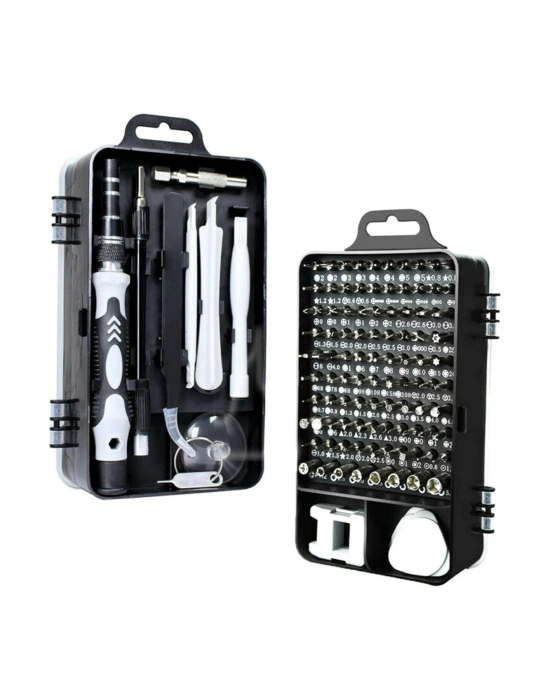 ®  Hassas Tornavida Seti Bilgisayar Pc Telefon Onarım Aracı Seti Manyetik 115 in 1 Tornavida Seti