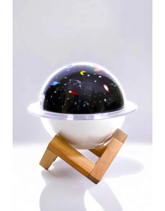 ® Hava Nemlendirici Masa ve Gece Lambası USB Projeksiyon Aromaterapi