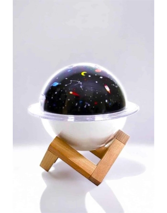 ® Hava Nemlendirici Masa ve Gece Lambası USB Projeksiyon Aromaterapi