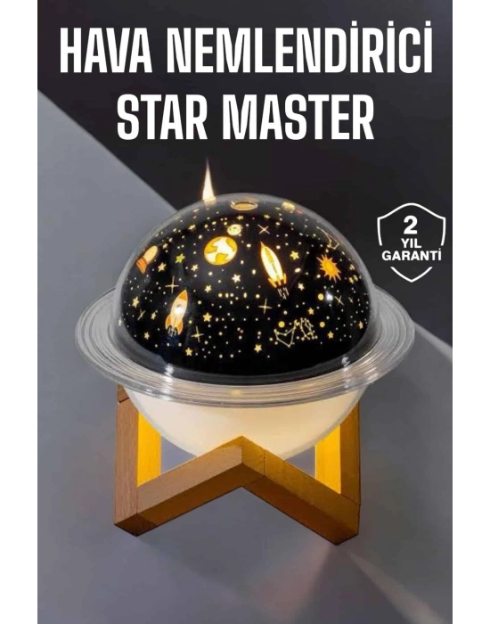 Hava Nemlendirici Projeksiyon Görünümlü USB Bağlantılı Aromaterapi