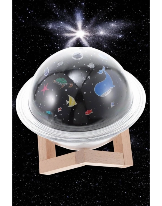 Hava Nemlendirici Projeksiyon Görünümlü USB Bağlantılı Aromaterapi