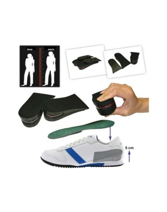 Hava Yastıklı Boy Uzatıcı Tabanlık (7 Cm Daha Fazla Boy Uzunluğu) - 40 Numara