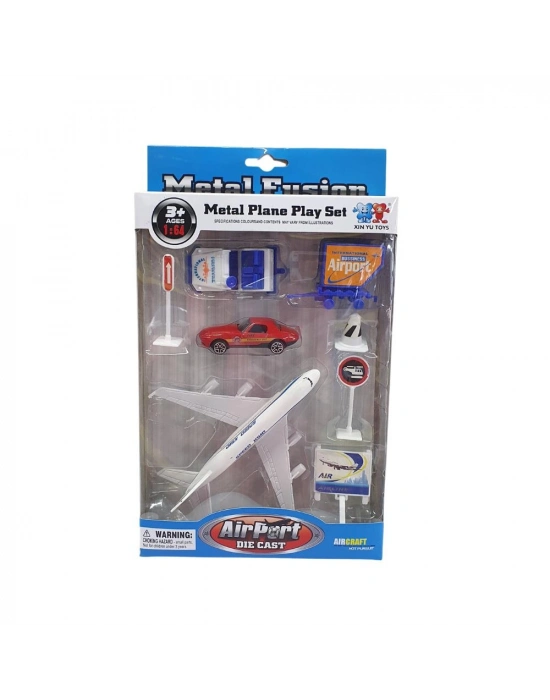 Havaalanı Seti Metal Arabalı - 89730