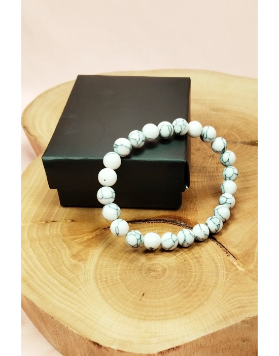 Havlit Doğal Taş Bileklik Kutulu