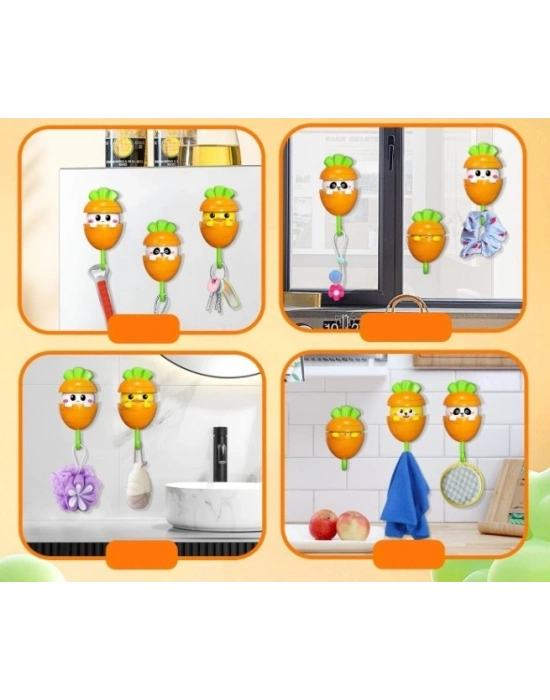 ® Havuç Tasarımlı Otomatik Açılan Yapışkanlı Askı