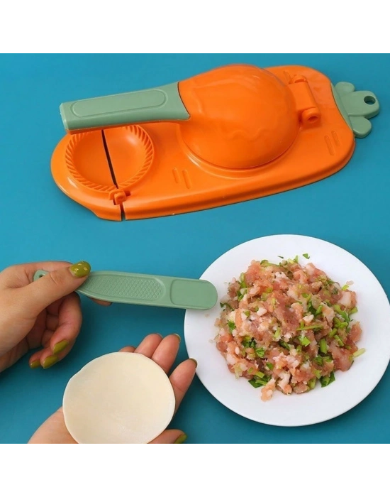 ®  Havuç Tasarımlı Şık  Pratik  Börek Mantı Hamuru Presleme  Börek Yapma Kalıbı