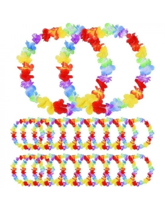 Hawaii Çiçekli Boyun Kolyesi 12 Adet