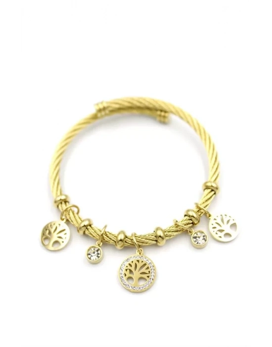 Hayat Ağacı Charm Bilezik - Altın