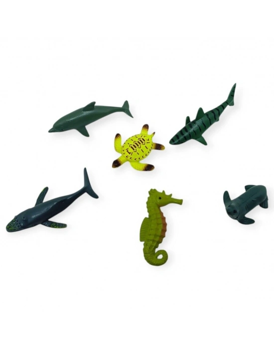 Hayvan Figürleri - Aksesuarlı Deniz Hayvanları  - 30 Parça Set