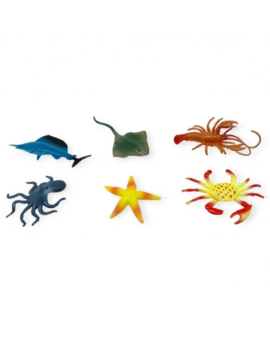 Hayvan Figürleri - Aksesuarlı Deniz Hayvanları  - 30 Parça Set