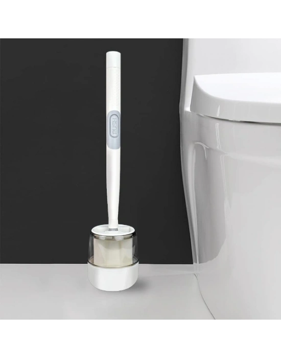 Hazneli Silikon Tuvalet Temizleme Fırçası