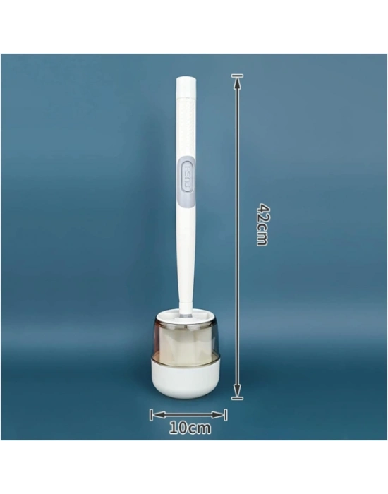 Hazneli Silikon Tuvalet Temizleme Fırçası