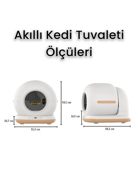 HD Kameralı Akıllı Kedi Tuvaleti