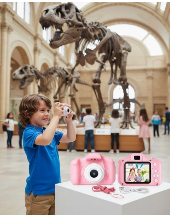 ® HD Video Kayıt Özellikli Mini Dijital Kamera Fotoğraf Çekimli USB Şarjlı