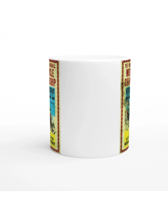 Heidelberg Pistinde Retro Motosiklet Yarışı Kupa