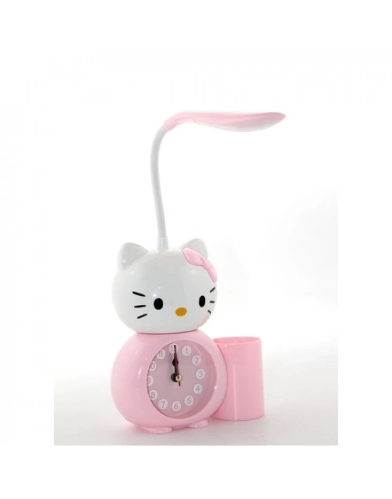 Hello Kitty Masa Lambası Saat Ve Kalemlik