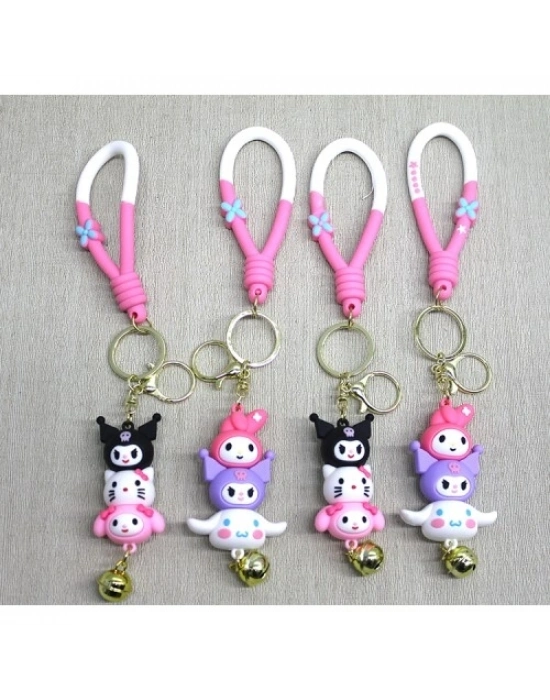 Hello Kitty Ve Arkadaşları Silikon Anahtarlık
