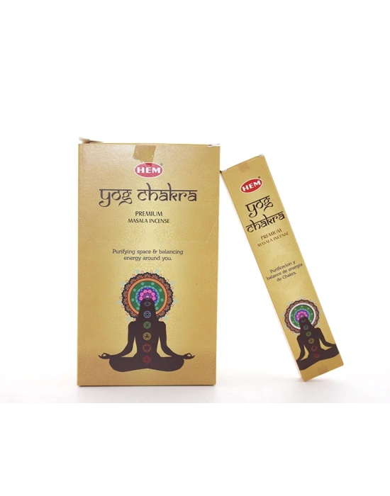 Hem Yog Chakra Masala Aromalı Çubuk Tütsü