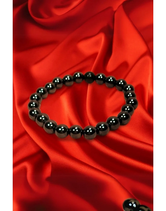 Hematit Doğal Taş Bileklik Kutulu