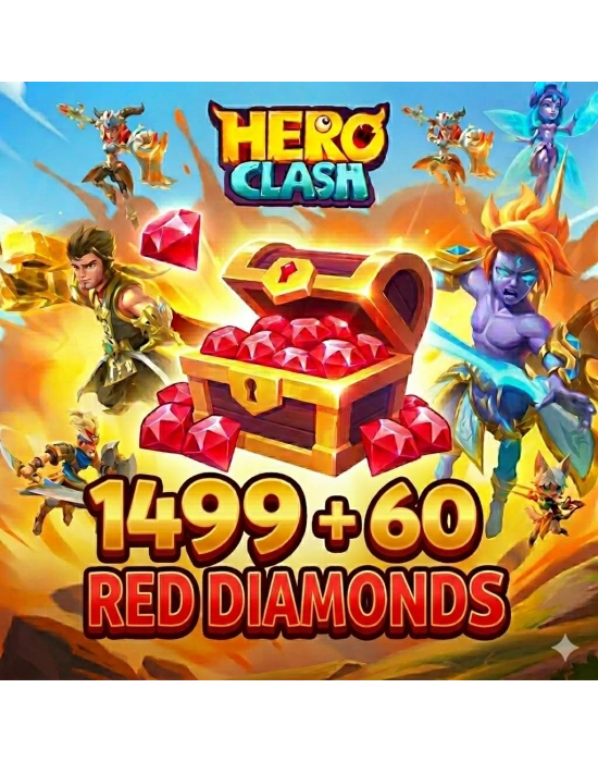 Hero Clash 1499 + 60 Kırmızı Elmas